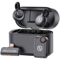 Hollyland LARK M2S Duo Wireless Microphone - Space Gray USB-C Receiver 0