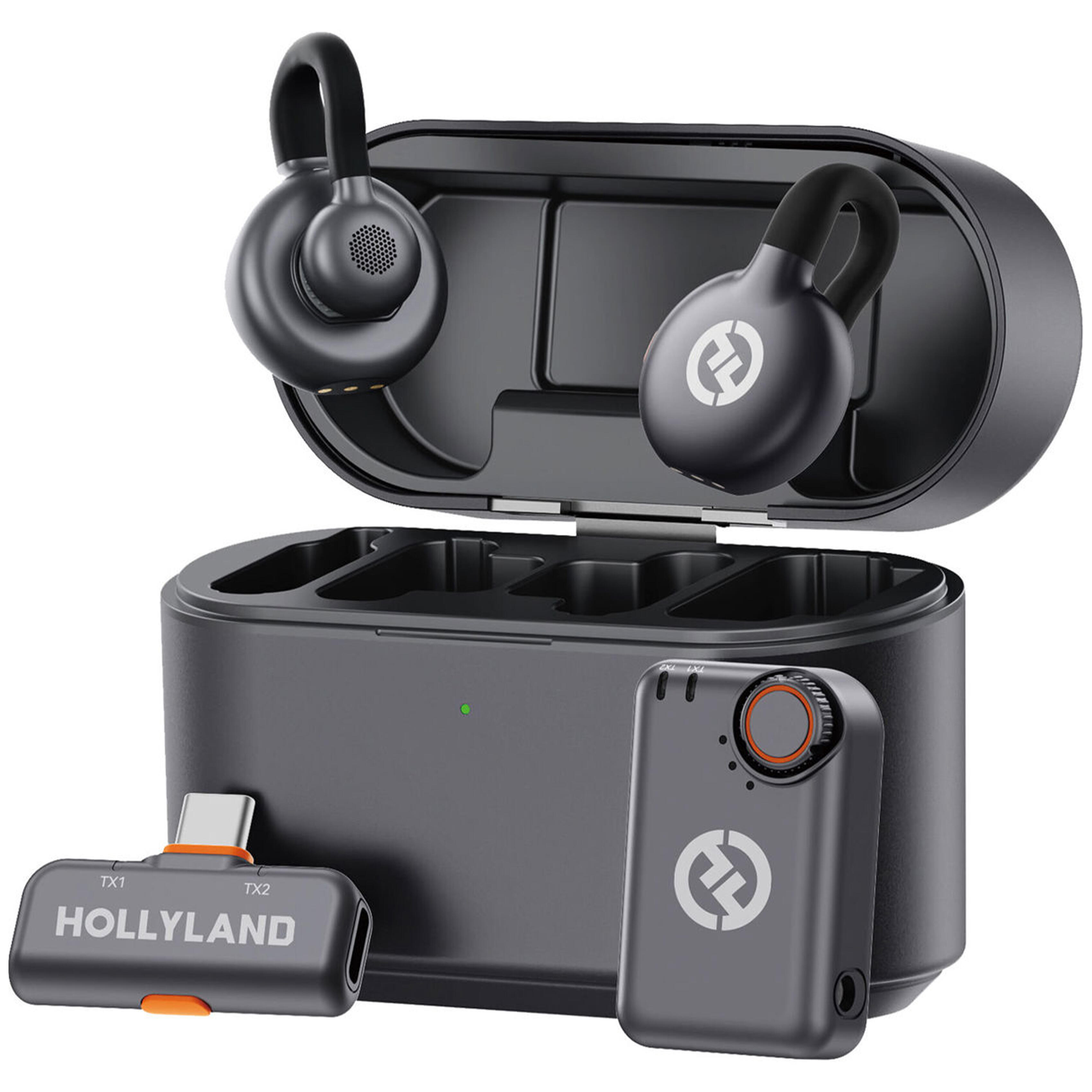 Hollyland LARK M2S Duo Wireless Microphone - Space Gray USB-C Receiver