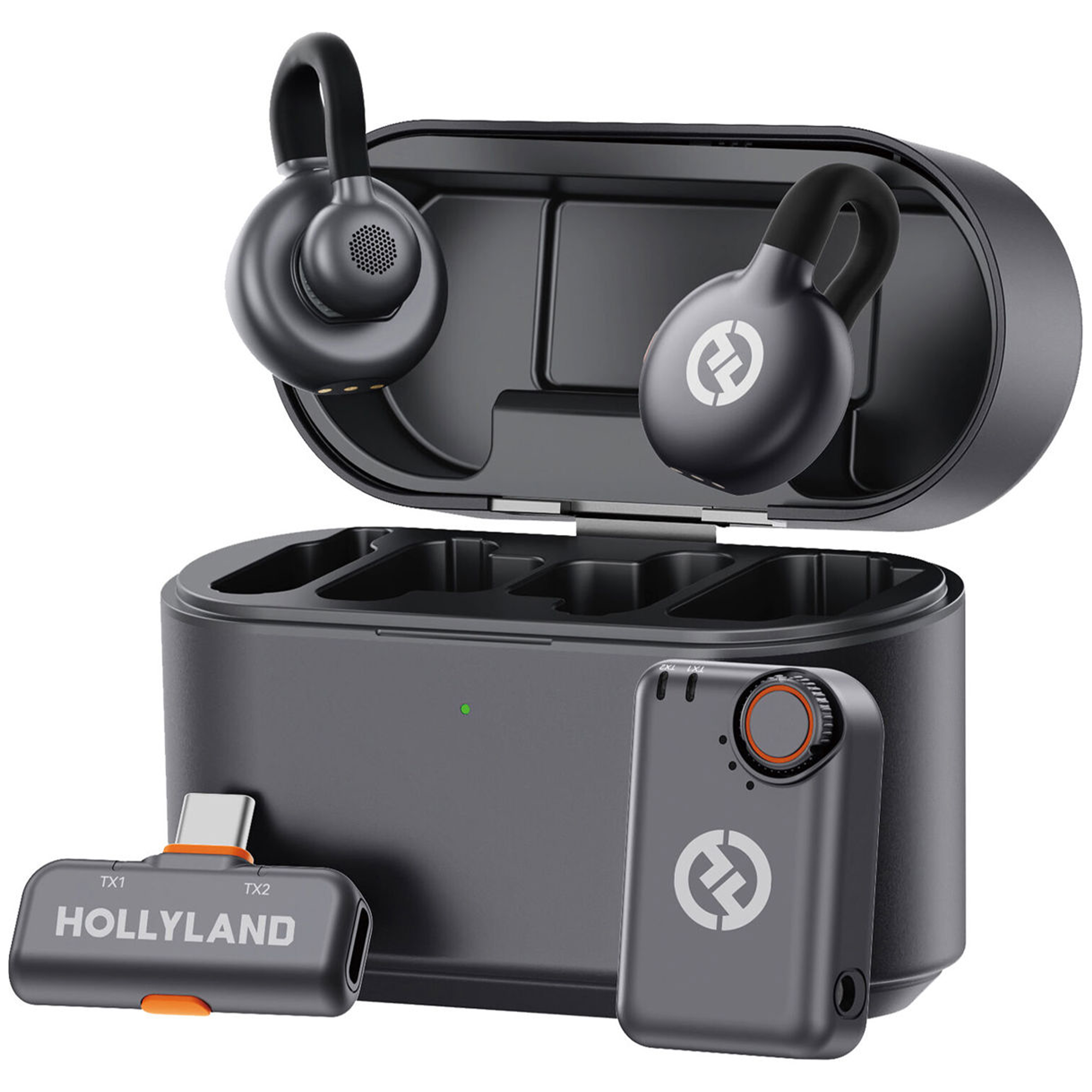 Hollyland Lark M2S USB Type-C バージョン Hollyland LARK M2S Duo Wireless Microphone - Space Gray USB-C Receiver