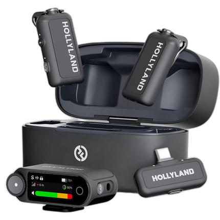 Hollyland LARK MAX 2 Combo Wireless Microphone - Space Gray