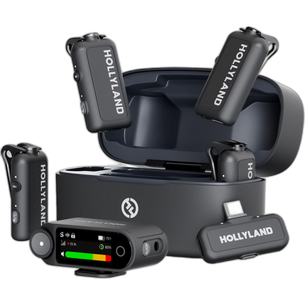 Hollyland LARK MAX 2 Combo 4-Person Version Wireless Microphone - Space Gray