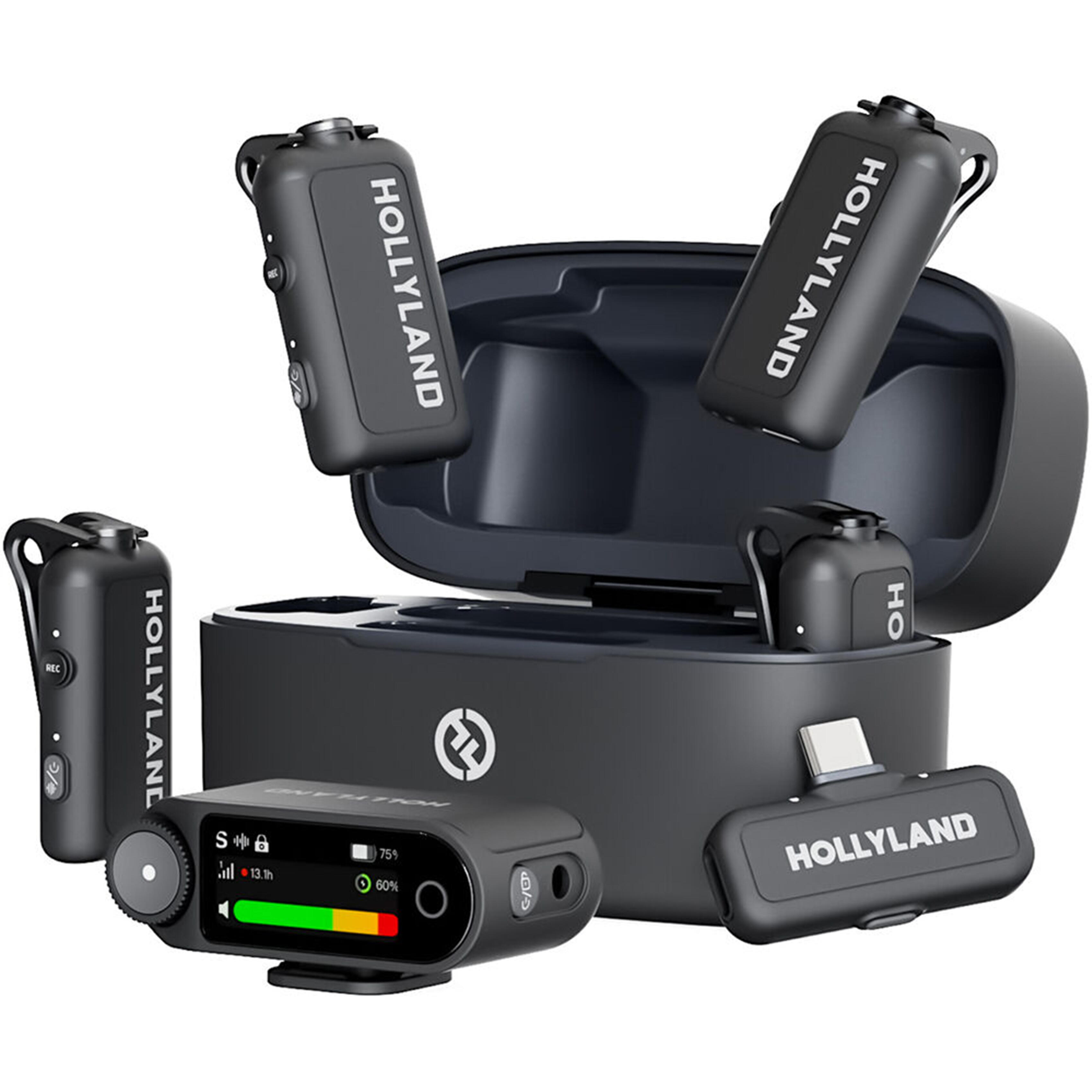 Hollyland LARK MAX 2 Combo 4-Person Version Wireless Microphone - Space Gray