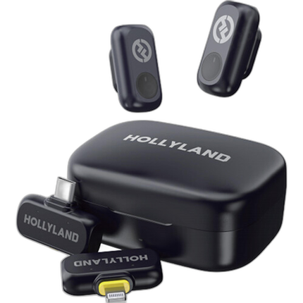 HOLLYLAND ワイヤレスイヤフォン ブラック Hollyland LARK A1 Duo Wireless Microphone - Space Gray USB-C RX