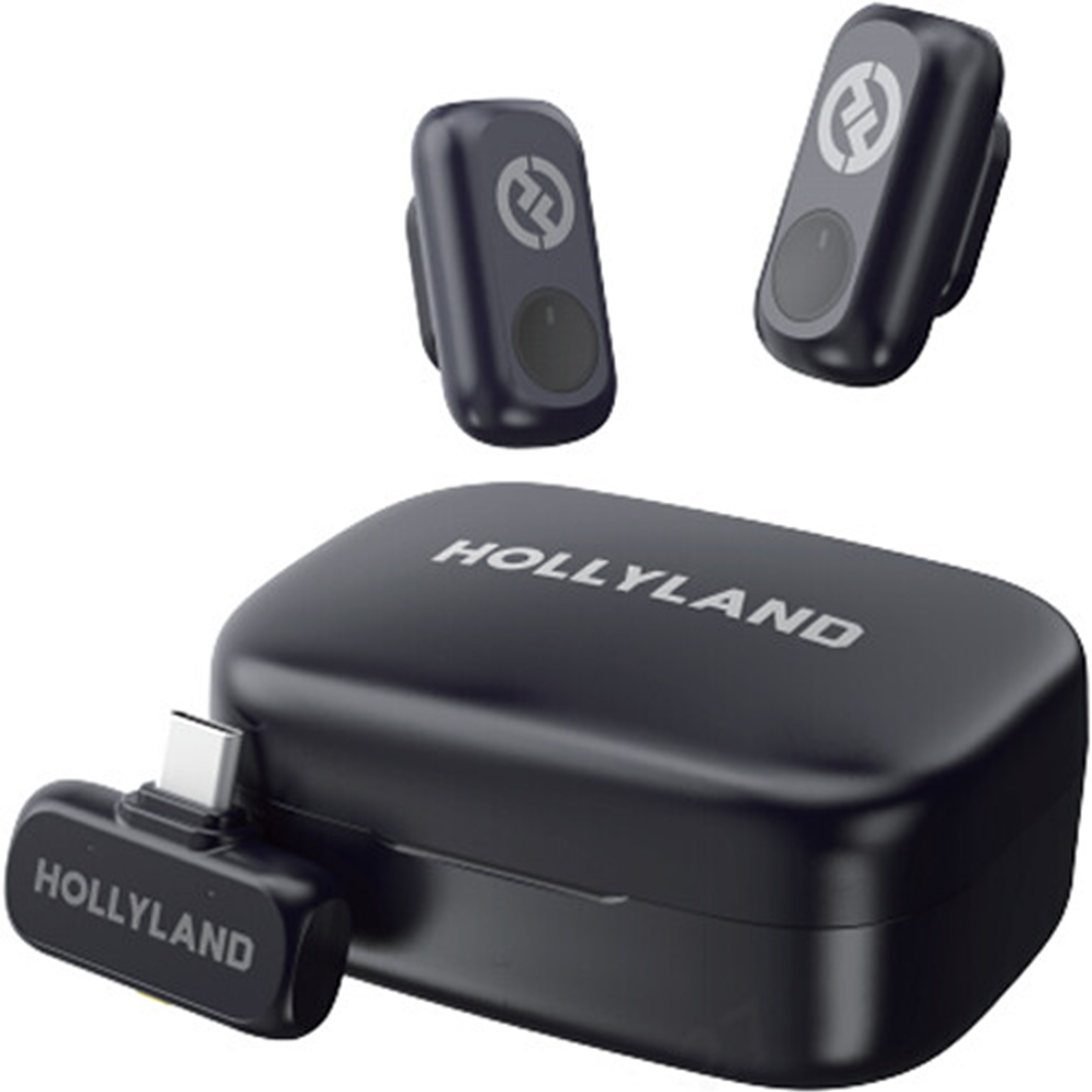 HOLLYLAND ワイヤレスイヤフォン ブラック Hollyland LARK A1 Duo Wireless Microphone - Space Gray USB-C RX