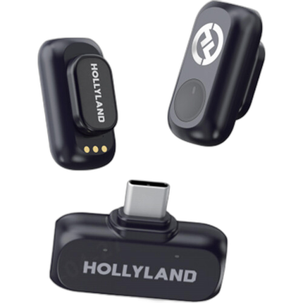 Hollyland LARK A1 Mini Duo Wireless Microphone - Space Gray USB-C RX