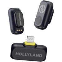 Hollyland LARK A1 Mini Duo Wireless Microphone - Space Gray Lightning RX 0