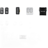 Hollyland LARK A1 Mini Duo Wireless Microphone - Space Gray Lightning RX 1