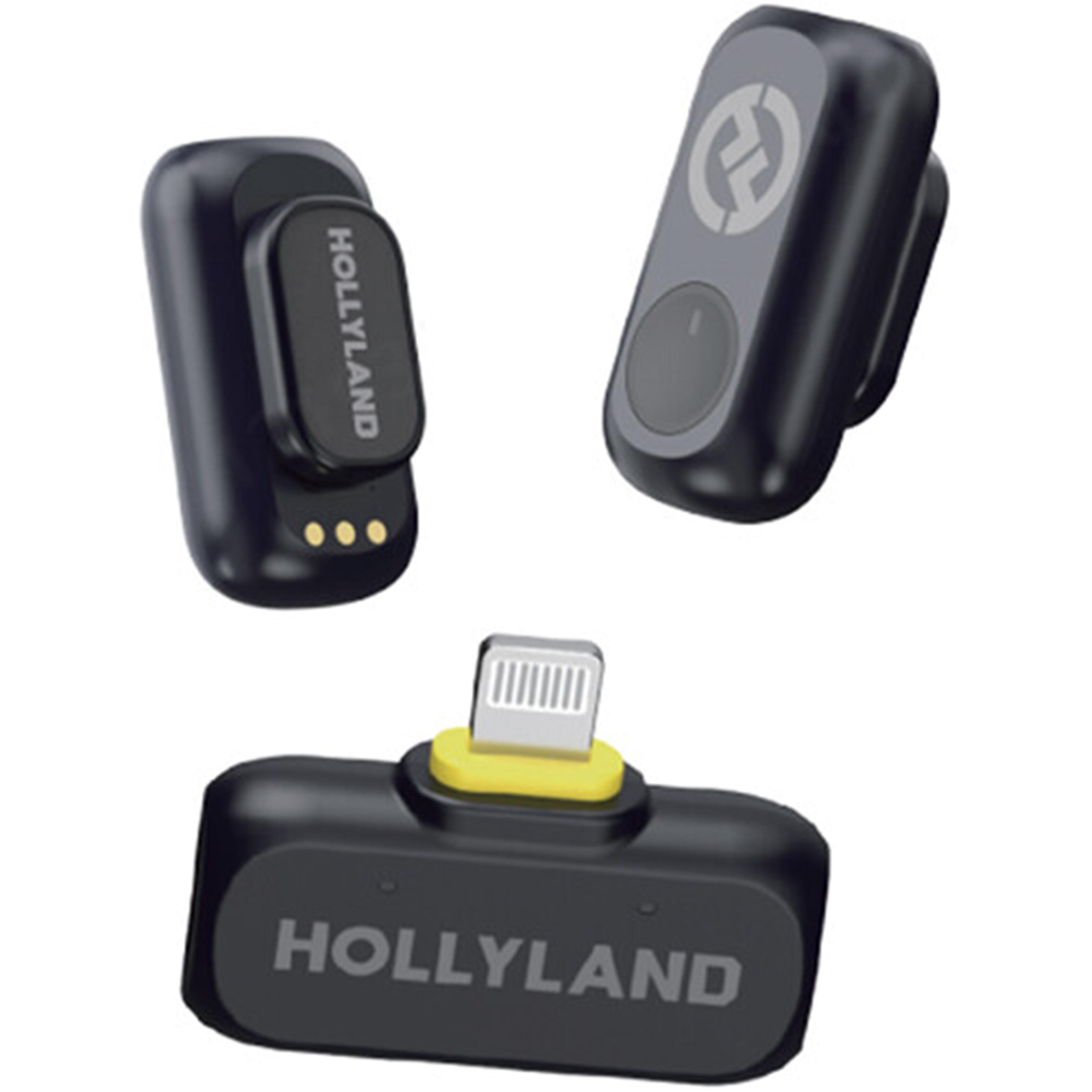 Hollyland LARK A1 Mini Duo Wireless Microphone - Space Gray Lightning RX