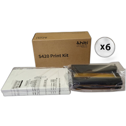 HiTi 4x6in P-100 Media Print Kit for S420 (100sheets/pack, 6/pack) 600 Print