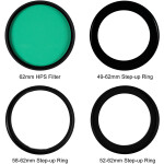 Grow Light - HPS 62mm Kit w/ 49 52 58mm Step-Up Rings 1