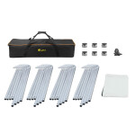 ikan 13.1ft Portable Panoramic Backdrop (White) 6