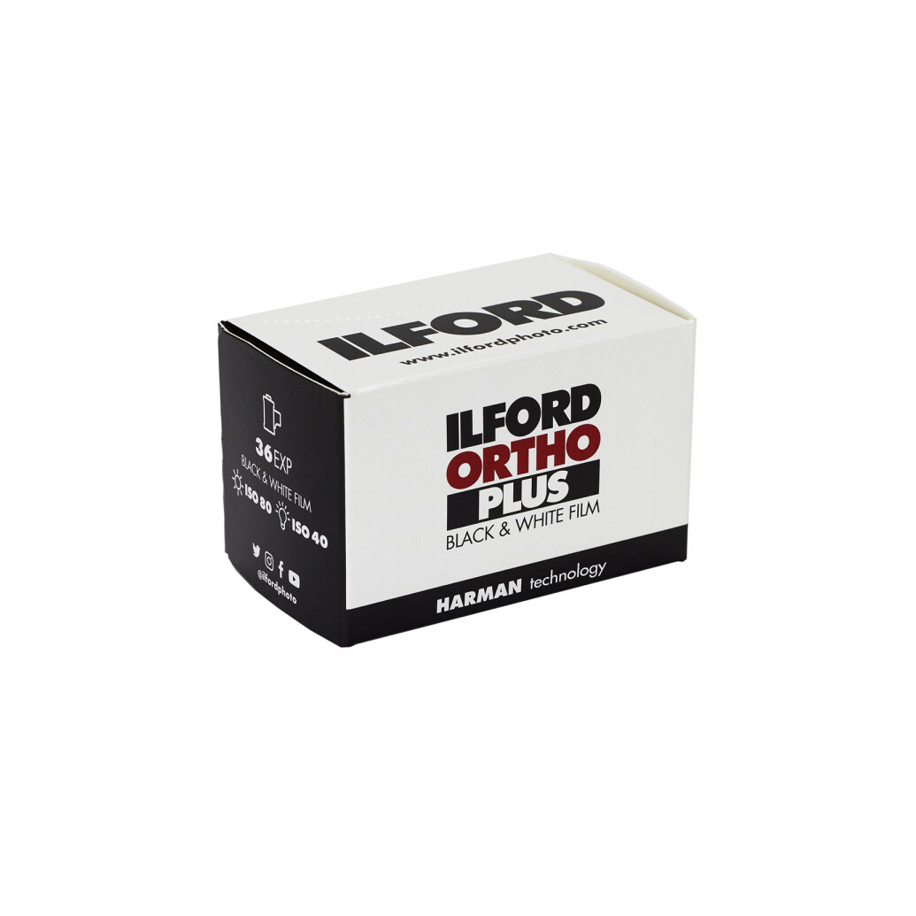 Ilford Ortho Plus 35mm Black  and  White Film (36 Exposures)