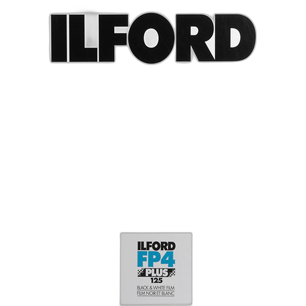 Ilford FP4 Plus Black and White Negative Film (4x5, ISO 125, 25 Sheets)