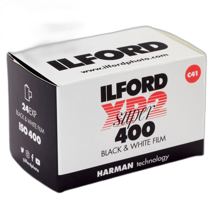 Ilford XP2 Super 135-24 Black and White Negative Film (35mm, 24 Exposures)