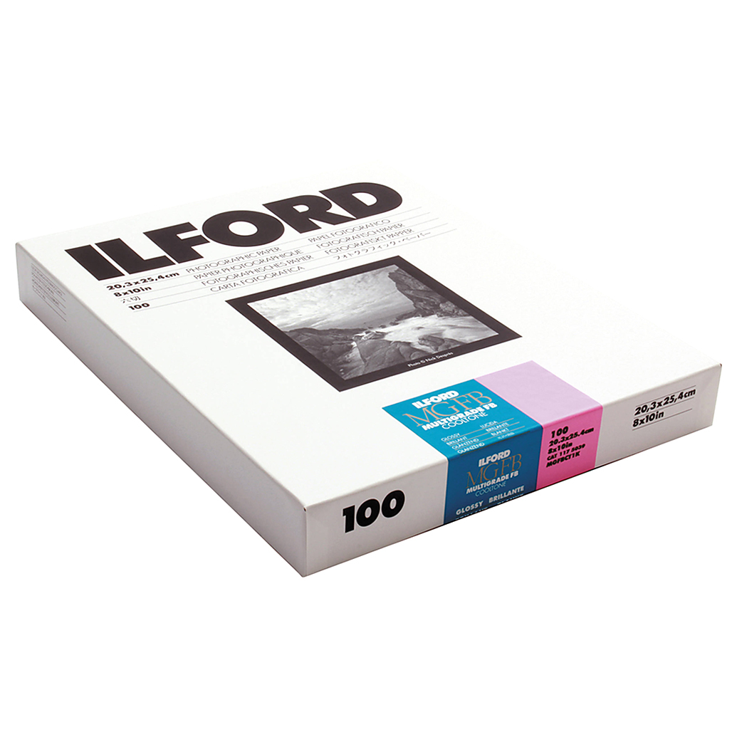 Ilford Multigrade FB Cooltone Variable Contrast Paper (8x10,Glossy,100 Shts)