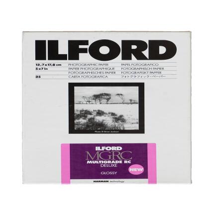 Ilford MULTIGRADE RC Deluxe Paper (Glossy, 5 x 7in, 25 Sheets)