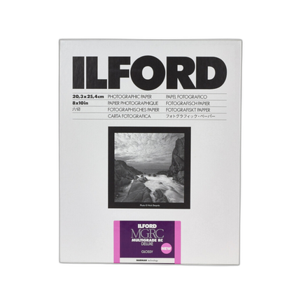 Ilford MULTIGRADE RC Deluxe Paper (Glossy, 8x10in, 250 Sheets)