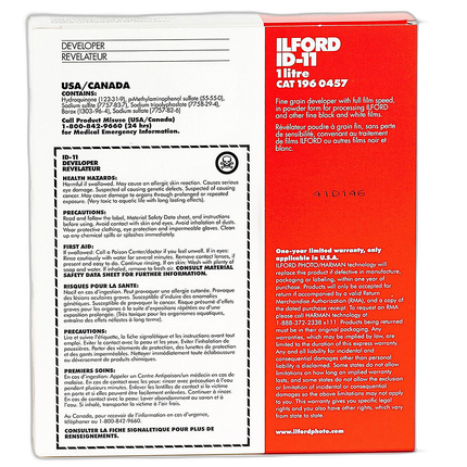 Ilford 1L ID-11 Developer Powder REPLACES D-76 1058270