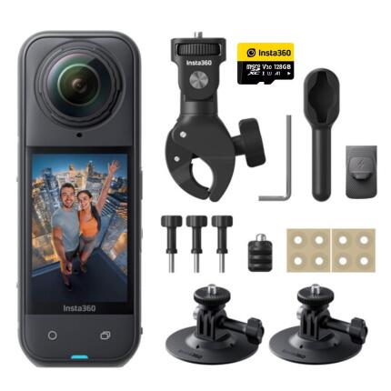 Insta360 X5 360 Action Camera Motorcycle Multiview Bundle