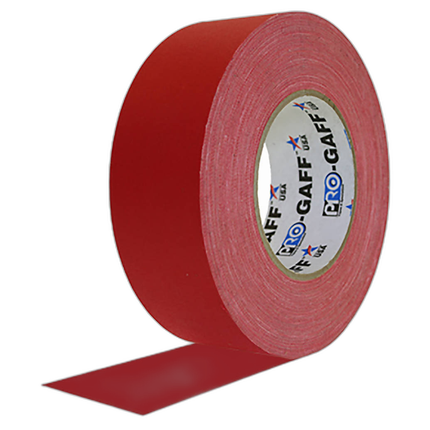 Professional Gaffers Tape - 2 Inches x 60 Yards (Red)
