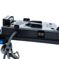 IndiPRO Tools V-Mount Plate with NP-FZ100 Dummy Battery  and  15mm Rod Clamps 1