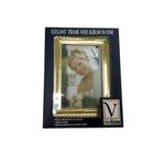 Innovision 4X6 Frame Front Album Gold w Rope Design 0