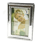 Innovision 4X6 Frame Front Album Silver w Rope Design 0