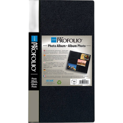 Itoya Slim Portfolio Photo Album, Holds 360 4x6 Pictures, 3-