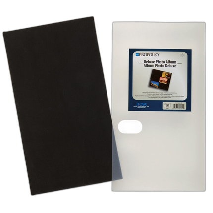 Itoya ProFolio Deluxe Photo Album 7.5x13.5x2.12 inch - Black