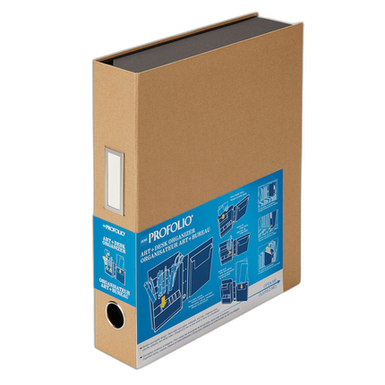 Itoya ProFolio Art and Desk Organizer 8.5x11 inch - Brown