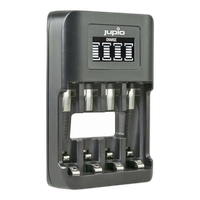 Jupio USB 4-slots Ultra Fast Battery Charger LCD 2