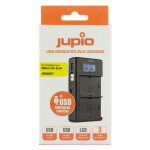 Jupio USB Dedicated Duo Charger LCD for Nikon EN-EL14 1