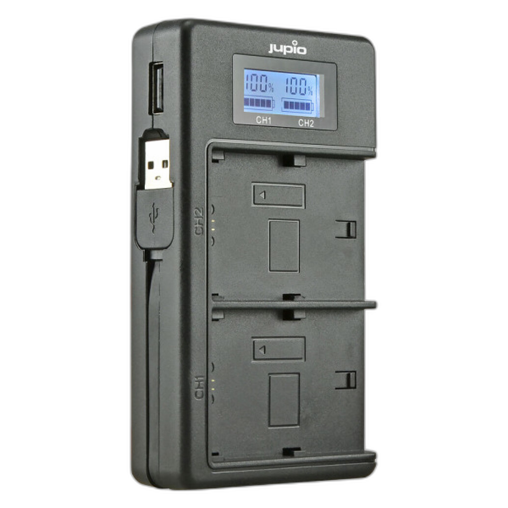 Jupio USB Dedicated Duo Charger LCD for Sony NP-FZ100