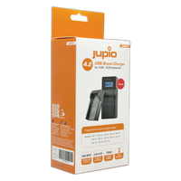 Jupio USB Brand Charger Kit for Canon 3.6V-4.2V batteries 1
