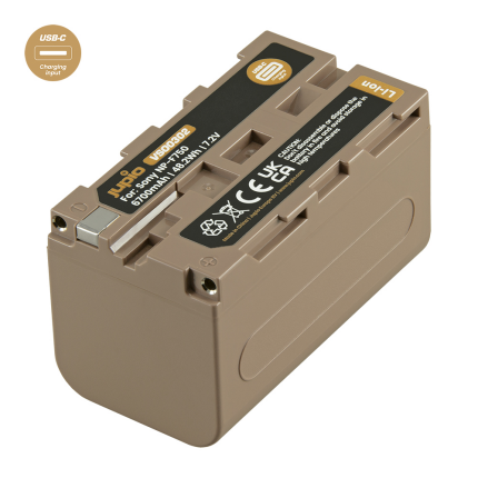 Jupio NP-F750 ULTRA C 6700mAh - USB-C Input