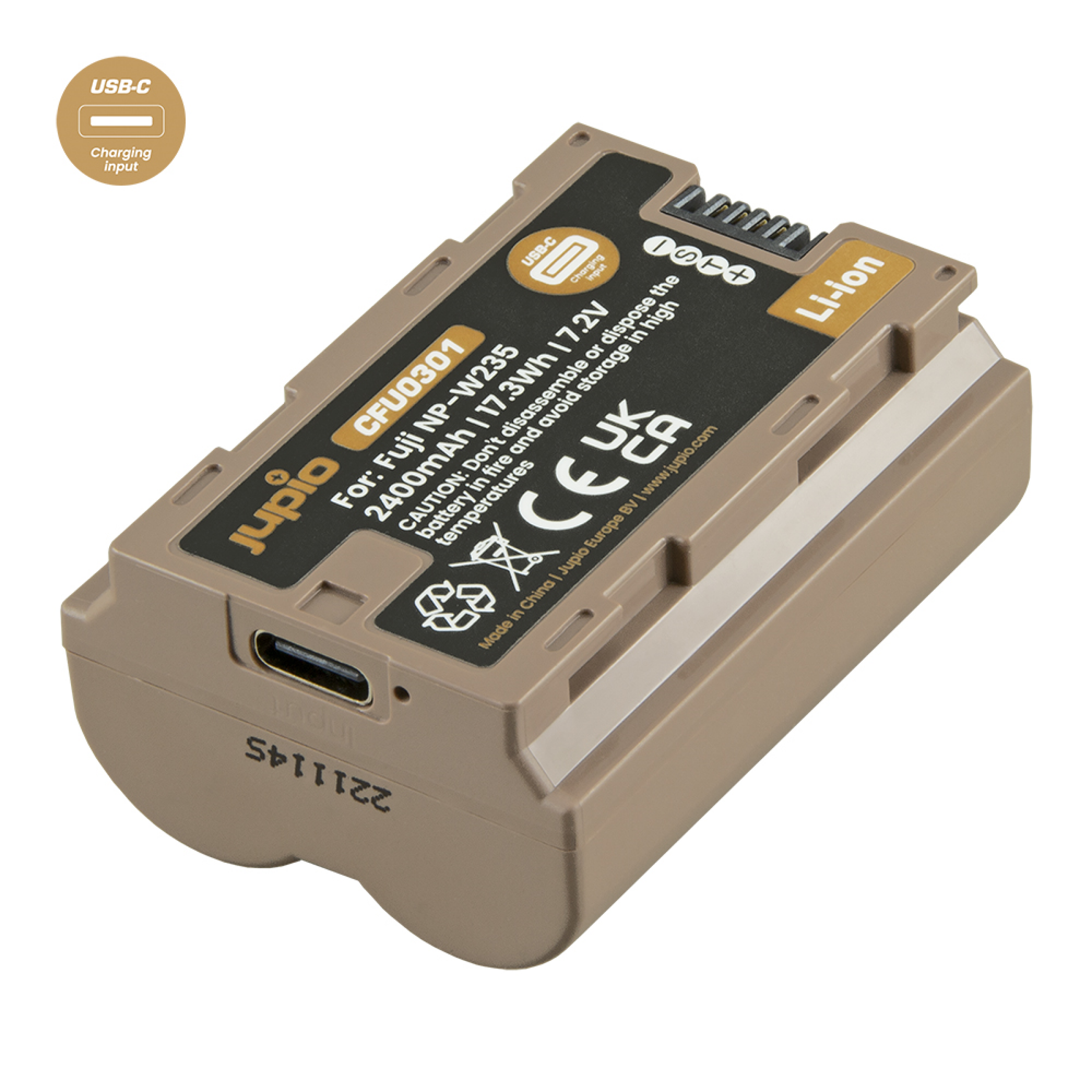 Jupio NP-W235 ULTRA C 2400mAh - USB-C Input