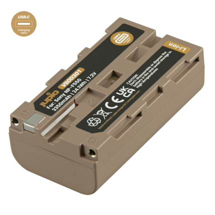 Jupio NP-F550 ULTRA C 3350mAh - USB-C Input