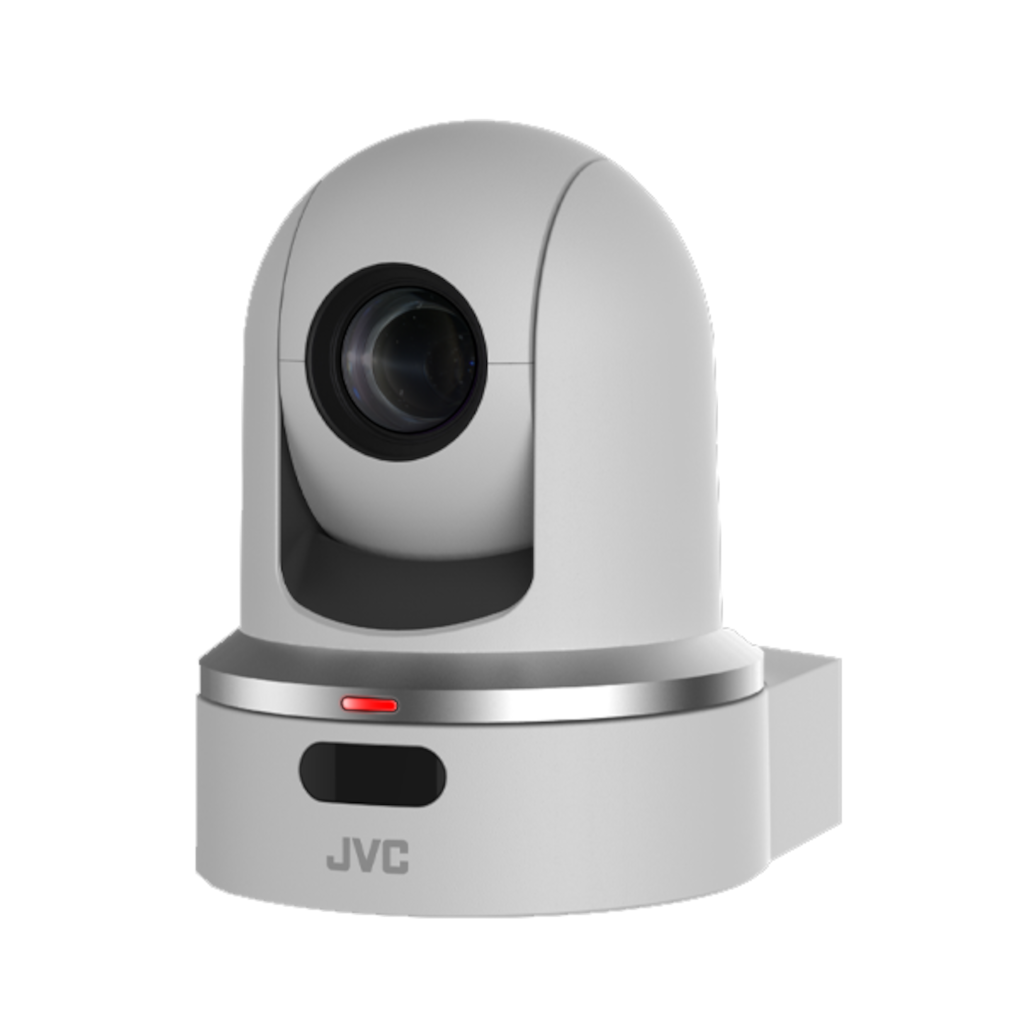 JVC KY-PZ100 HD 30x Zoom Robotic PTZ Network Video Production Camera (White)
