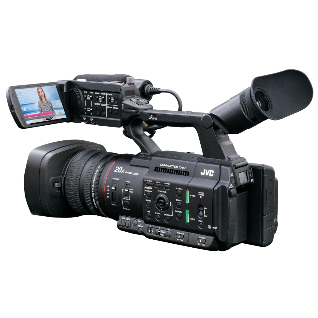 JVC GY-HC500SPCU Handheld 4K Connected Camcorder with Sport Overlays