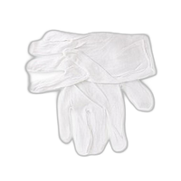 Kalt Lintless Cotton Gloves - White 1