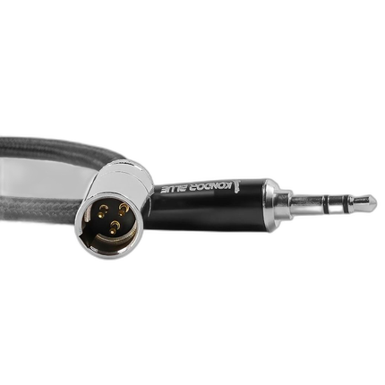 Kondor Blue 14 Inch Mini XLR Male to 3.5mm Mono Mini Plug Audio Cable