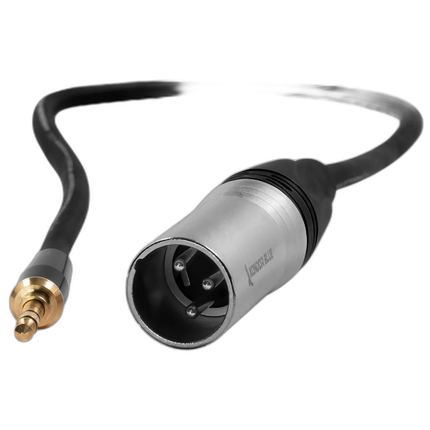 Kondor Blue 16 Inch XLR Male to 3.5mm Male Mini TRS Cable