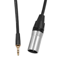 Kondor Blue 16 Inch XLR Male to 3.5mm Male Mini TRS Cable 2