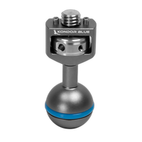 Kondor Blue 3/8 Inch Ball Head with Locating Pins for Magic Arm 0