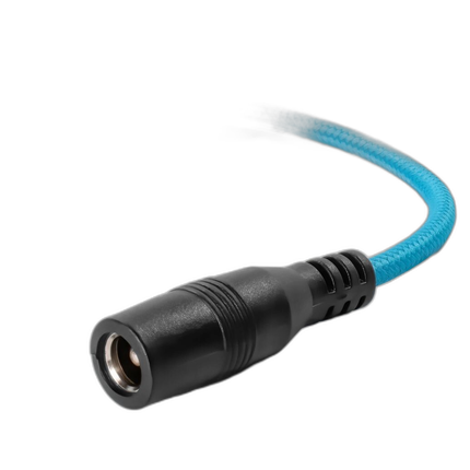 Kondor Blue 2.5mm DC Barrel Female To 2-Pin Male Power Cable for BMPCC 4K 6K