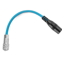 Kondor Blue 2.5mm DC Barrel Female To 2-Pin Male Power Cable for BMPCC 4K 6K 2