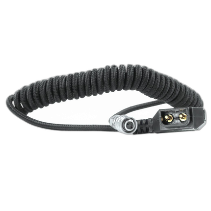 Kondor Blue Coiled D-Tap to BMPCC 6K/4K Power Cable for Blackmagic - Black