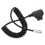 Kondor Blue Coiled D-Tap to BMPCC 6K/4K Power Cable for Blackmagic - Black 1