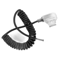 Kondor Blue Coiled D-Tap to BMPCC 6K/4K Power Cable for Blackmagic - Black 1