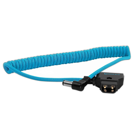 Kondor Blue D-Tap to DC Right Angle Coiled Cable (5.5 x 2.5mm)